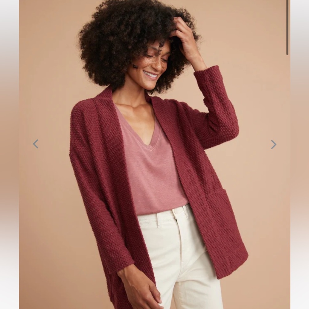 Marine Layer Birdseye cardigan M